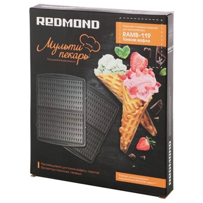 Панель для мультипекаря Redmond RAMB-119 (тонкие вафли)- фото2