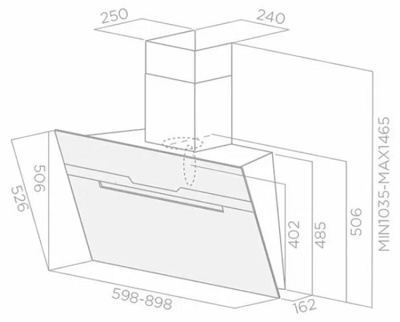 Вытяжка Elica MAJESTIC WH/A/90- фото2