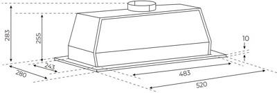 Вытяжка скрытая Garlyn СH-50- фото2
