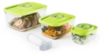 Набор вакуумных контейнеров STATUS VAC-Glass-Set Green