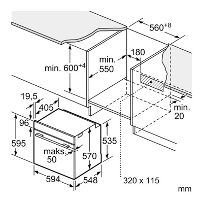 Духовой шкаф Bosch HBG536EW4- фото3