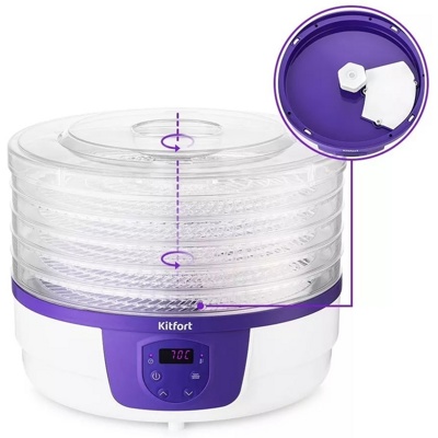 Сушилка для овощей и фруктов Kitfort KT-1929- фото3