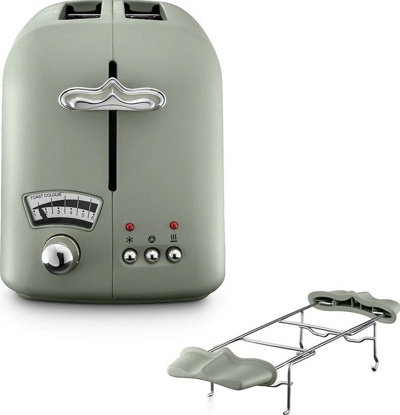 Тостер DeLonghi Argento Flora CT021.GR- фото2