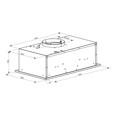 Вытяжка Weissgauff BOX 600 PB IX- фото2