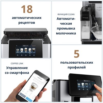 Кофемашина DeLonghi ECAM 610.55.SB PrimaDonna Soul- фото3