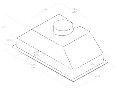 Вытяжка Elica ERA S IX/A/72- фото2