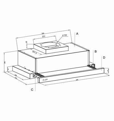 Кухонная вытяжка LEX Hermes G 600 White- фото2