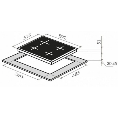 Газовая варочная панель Maunfeld EGHG.64.23CB/G- фото2