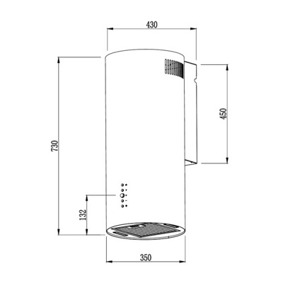 Вытяжка Weissgauff Gracia 70 BL- фото2