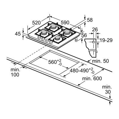 Варочная панель Bosch Serie 4 PNP6B6K40- фото2