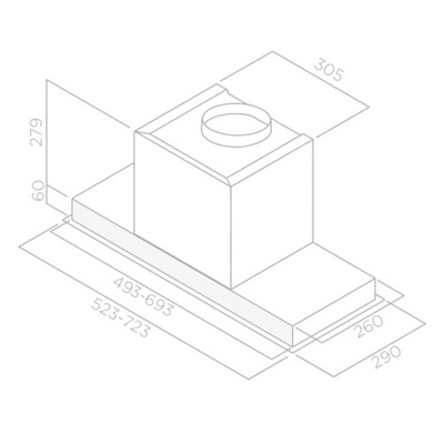 Вытяжка скрытая Elica Hidden 2.0 IXGL/A/72 - фото2