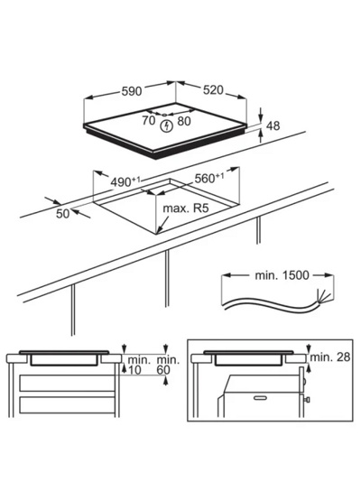 Индукционная варочная панель Electrolux LIB60420CK- фото2