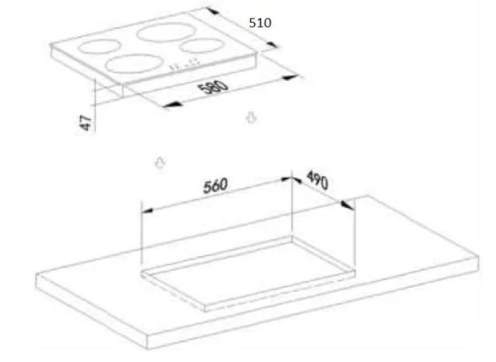 Электрическая варочная панель Weissgauff HV640BA- фото2