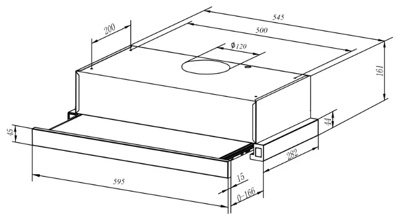 Вытяжка Weissgauff TEL 062MWH- фото3
