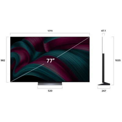 Телевизор LG OLED evo AI C5 OLED77C5RLA- фото3