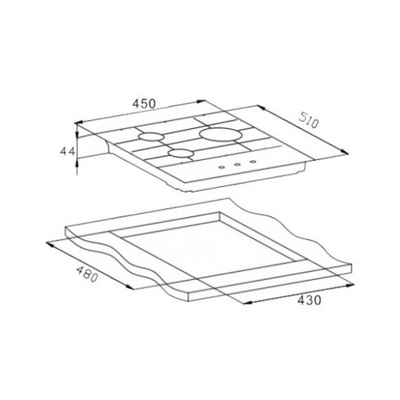 Газовая варочная панель Weissgauff HGG 451 BFH- фото3