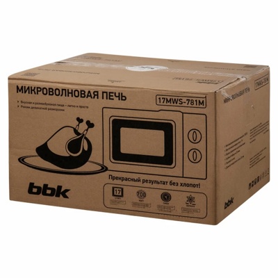 Микроволновая печь BBK 17MWS-781M/W- фото3