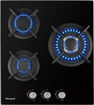 Газовая варочная панель Weissgauff HGG 451 BGh Nano Glass- фото