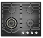 Газовая варочная панель Midea MG 696 VGB- фото
