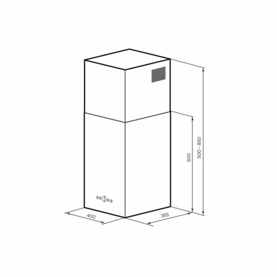 Кухонная вытяжка LEX Mono 400 (нержавеющая сталь)- фото3