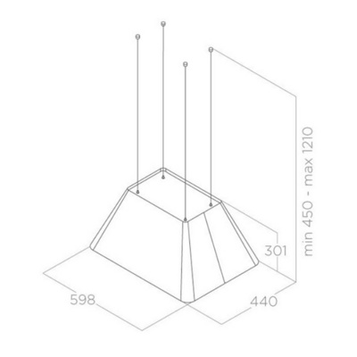Кухонная вытяжка Elica Ikona Light WH/F/60- фото2