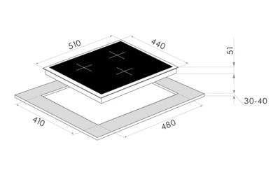 Газовая варочная панель MAUNFELD EGHG.43.33CB/G- фото2