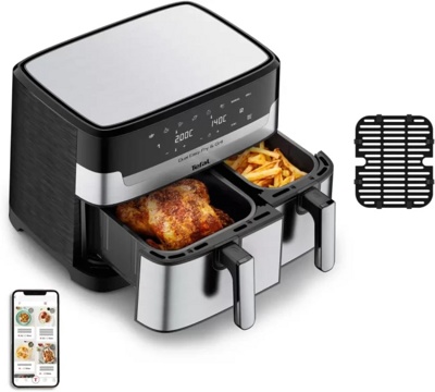 Аэрогриль (аэрофритюрница) Tefal Dual Easy Fry & Grill EY905D10- фото3