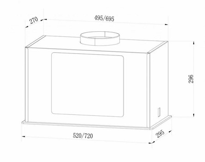 Вытяжка LEX GS Bloc G 600 Белый- фото2