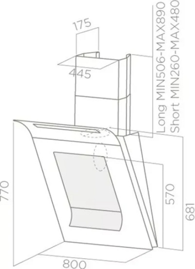 Вытяжка Elica SINFONIA BL F/80- фото2