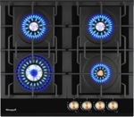 Газовая варочная панель Weissgauff HGG 641 BV Volcano Burner Nano Glass- фото