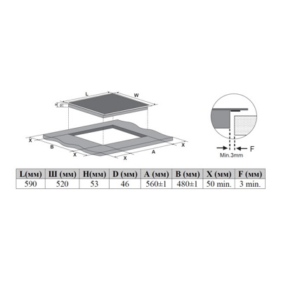 Индукционная панель Weissgauff HI 649 Dual Flex Premium- фото2