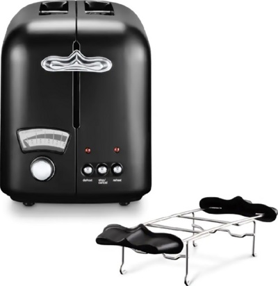 Тостер DeLonghi Argento Flora CT021.BK1- фото2