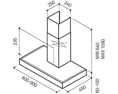 Вытяжка Elica SPOT NG H6 IX/A/60- фото2