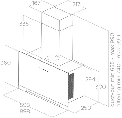 Вытяжка Elica APLOMB-RS WH/A/90- фото4