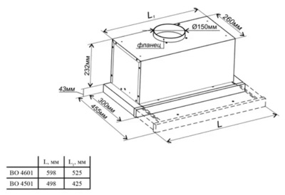 Вытяжка GEFEST ВО-4501 К20 - фото2
