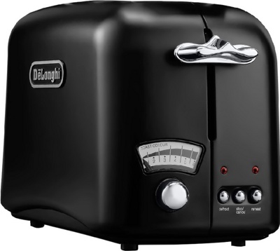 Тостер DeLonghi Argento Flora CT021.BK1- фото3